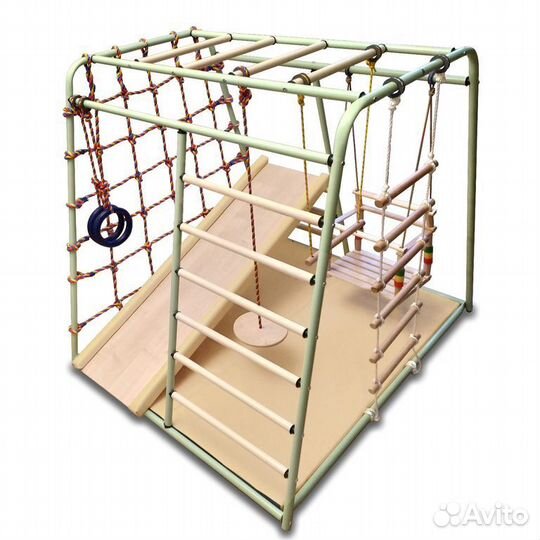 Дск Вертикаль весёлый Малыш maxi горка фисташковый