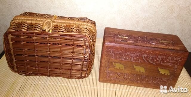 Шкатулки из натурального материала