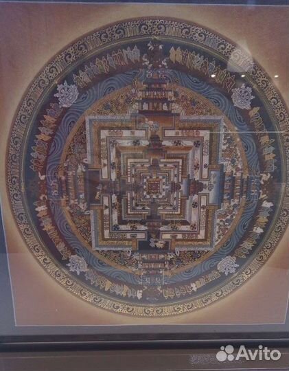 Тибетские танки Калачакра и жизнь Будды(ткань)