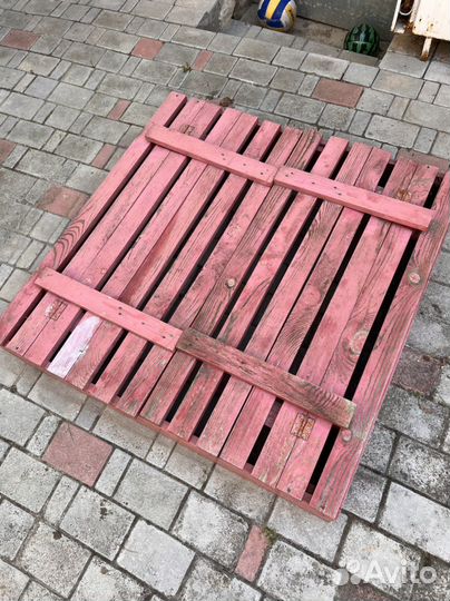 Песочница с крышкой деревянная