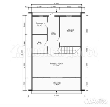 Каркасный дом A-frame