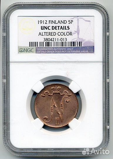 Монеты Русской Финляндии в слабах NGC. Разные типы