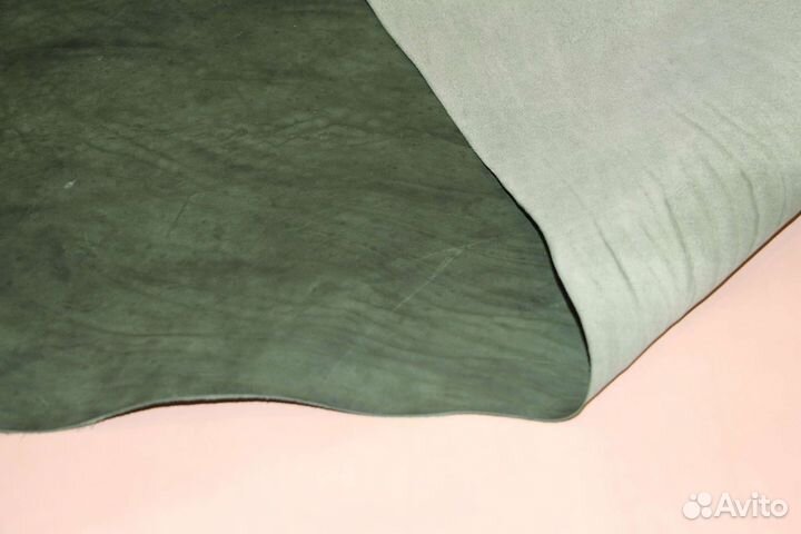 Кожа. Изумруд без покрытия. 1,3-1,5 мм