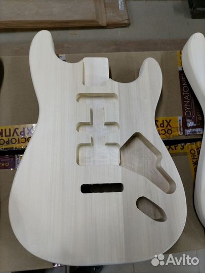 Дека корпус электрогитары стратокастер липа