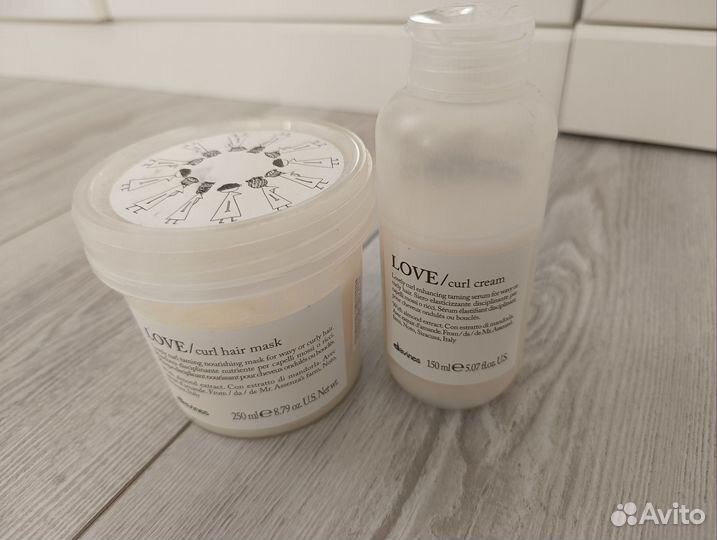 Davines love curl маска и крем