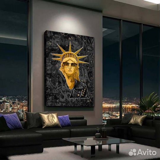 Картина современная на холсте с готовой натяжкой