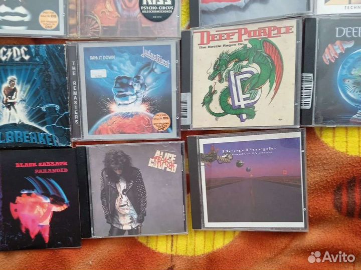 Рок музыка CD диски (фирменные,есть японские)