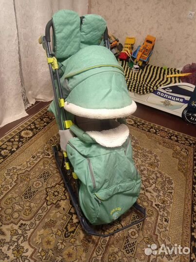 Детские санки коляска