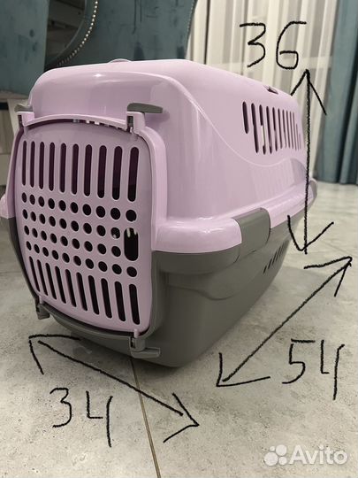 Переноска пластиковая для кошек и собак