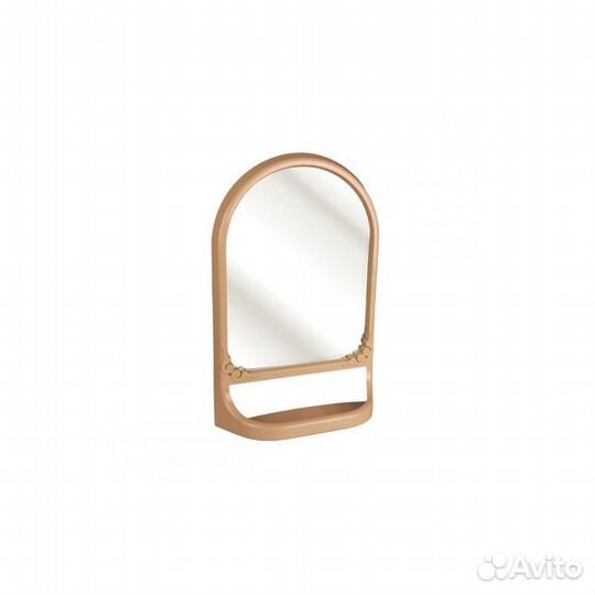 Зеркало с полкой бежевый 1/4