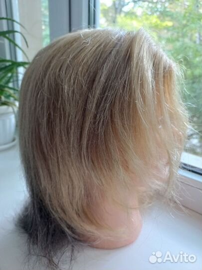 Голова-манекен учебная натуральные волосы