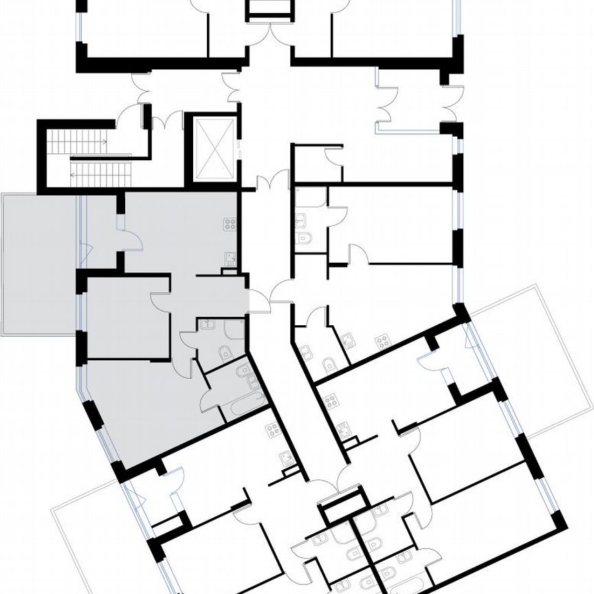 3-к. квартира, 62,8 м², 1/3 эт.