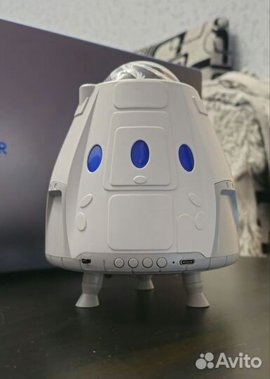 Ночник проектор звездного неба Bluetooth колонка