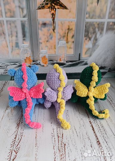 Игрушка Дракон вязаная