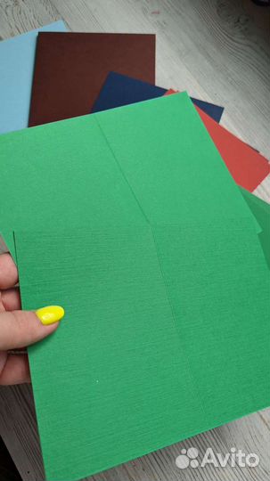 Бумага открыточная со сгибами 22 листа картона