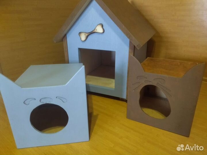 Кошачий домик теплый домик