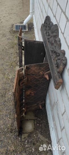 Чугунный портал для камина