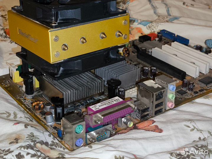 Материнская плата 775 Asus P5KPL Xeon DDR2 Кулер