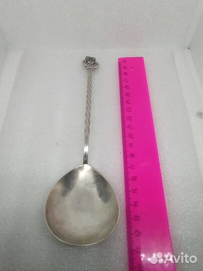 Ложка серебро 916 проба звезда