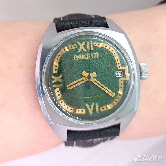 Наручные часы Ракета СССР редкие римская 12