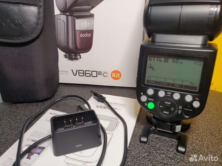 Вспышка камеры canon godox v860iii