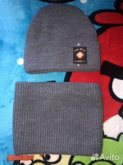 Шапка и снуд для мальчика зима