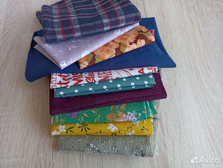 Остатки ткани, лоскуты, для рукоделия