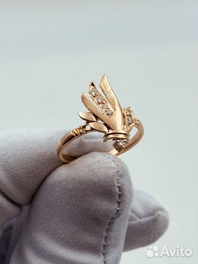 Золотое Кольцо 585 пробы с бриллиантами. Рассрочка