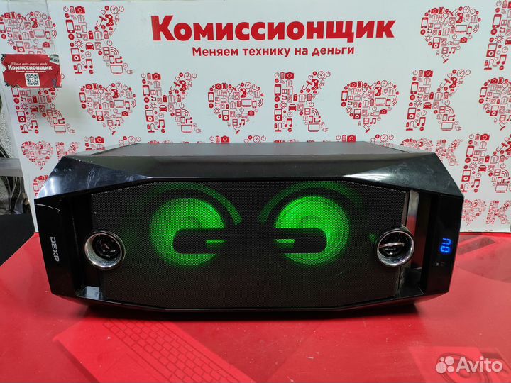 Bluetooth колонка Dexp Pulsar с подсветкой к3