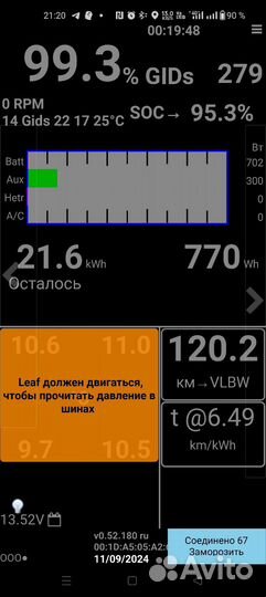 Батарея nissan leaf ZEO 21 кВт