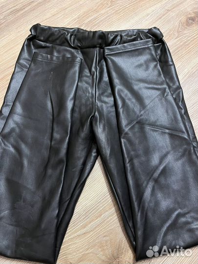Брюки кожаные