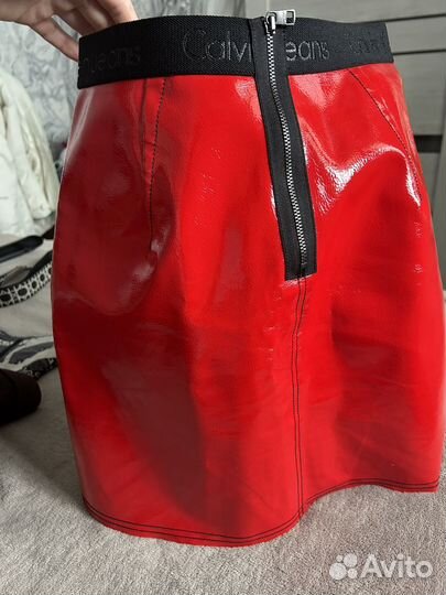Кожаная юбка