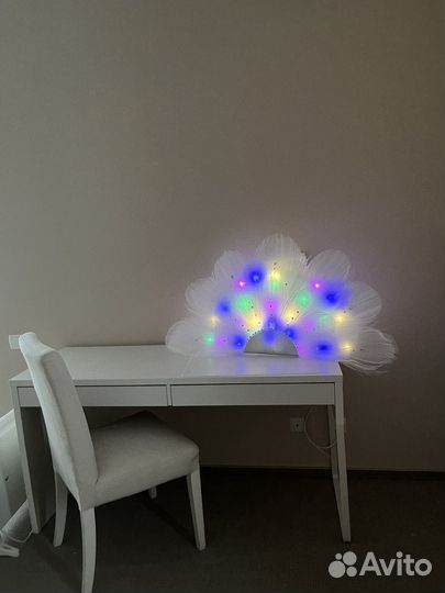 Веер для танцев с подсветкой, 3 режима