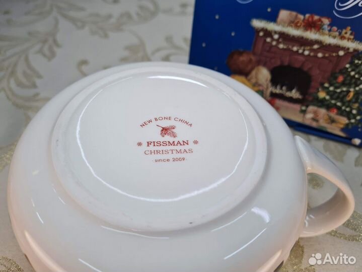 Кружка большая 700 мл фарфор Fissman