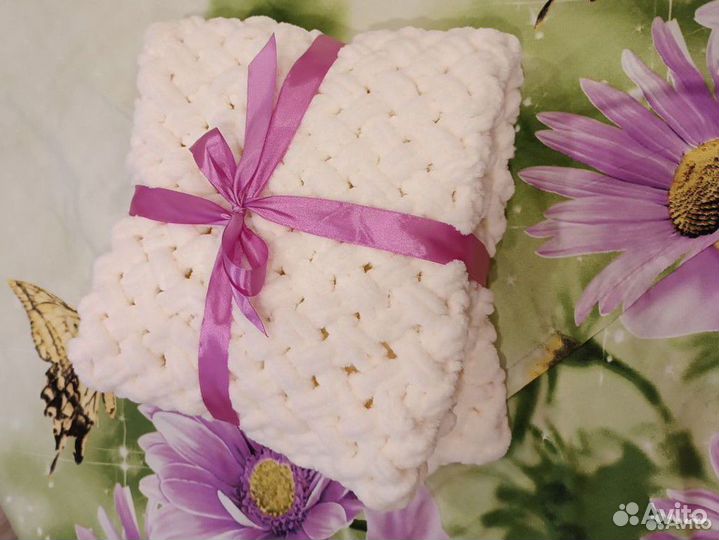 Плед из ализе пуффи