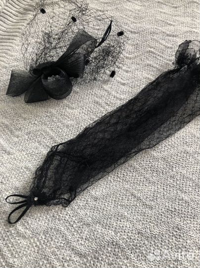 Для ретро. Для фотосессии. Перчатки и заколка