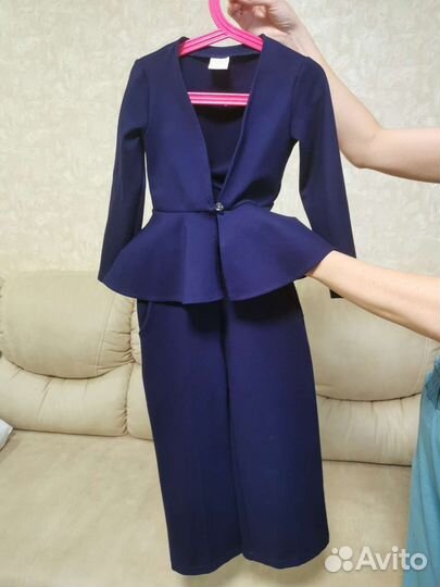 Брючный костюм школьный для девочки 116 122