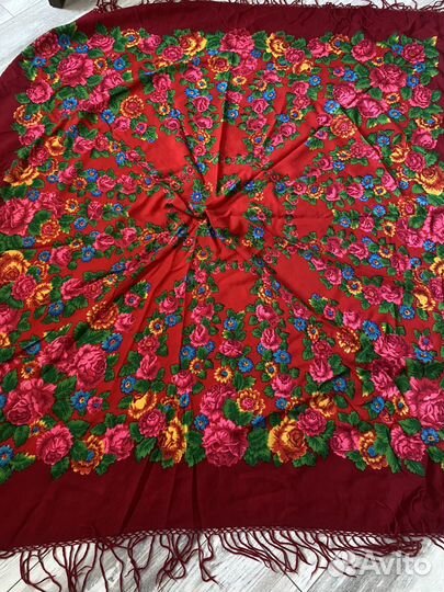 Павловопосадский платок шерсть СССР