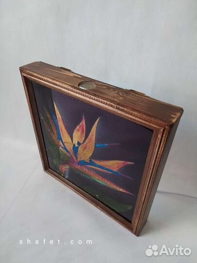 Копилка -светильник Стрелиция для винных пробок