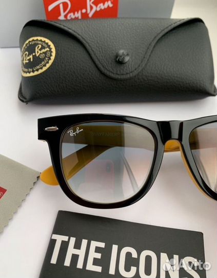 Очки ray ban wayfarer 54 пепельные