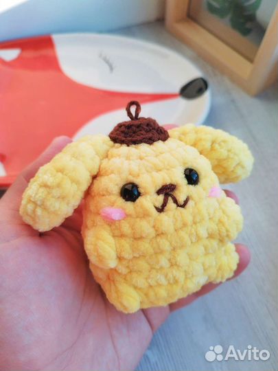 Помпомпурин pompompurin вязаная игрушка