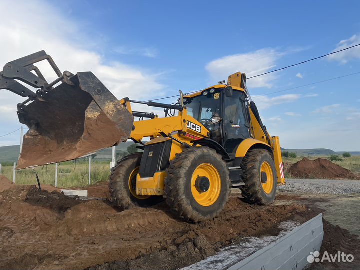 Услуги экскаватора погрузчика jcb ямобур