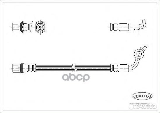 Шланг тормозной 19032953 Corteco
