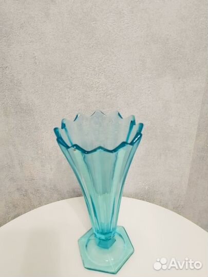 Ваза цветное стекло СССР