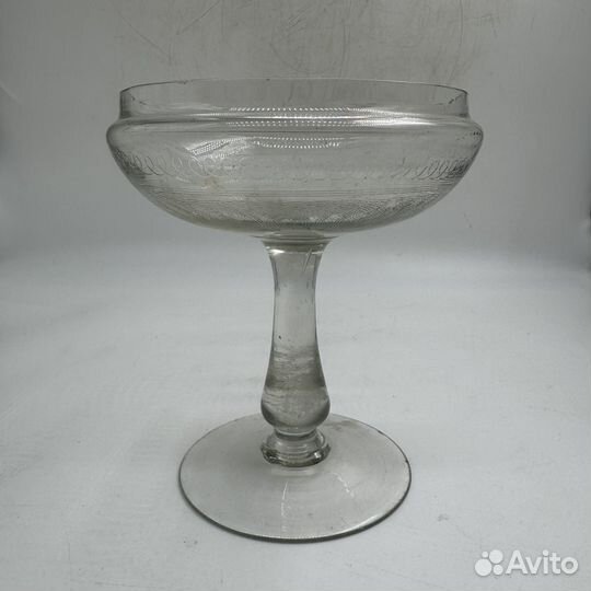 Конфетница фруктовница ваза вазочка стеклянная