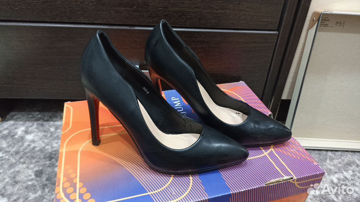 Туфли лодочки черные 37