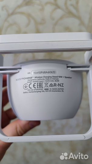 Зарядка belkin (белкин) 10W + Speaker. Динамик