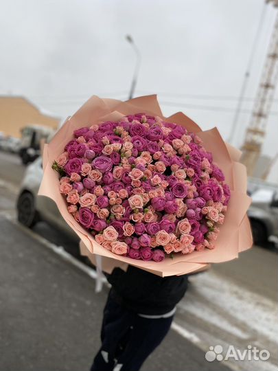 Роза 31 51 101 розы цветы букет