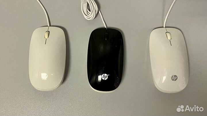 Компьютерная мышь HP White Wired Optical Mouse