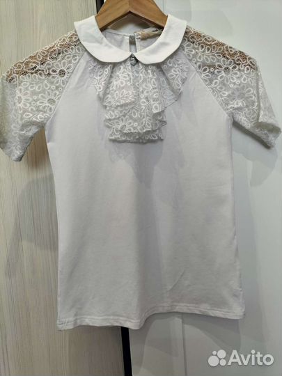 Новая нарядная школьная блузка для девочки 152 р